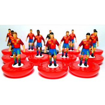 Subbuteo Andrew Table Soccer Spain 2021-22 National Team on Classic Hasbro bases